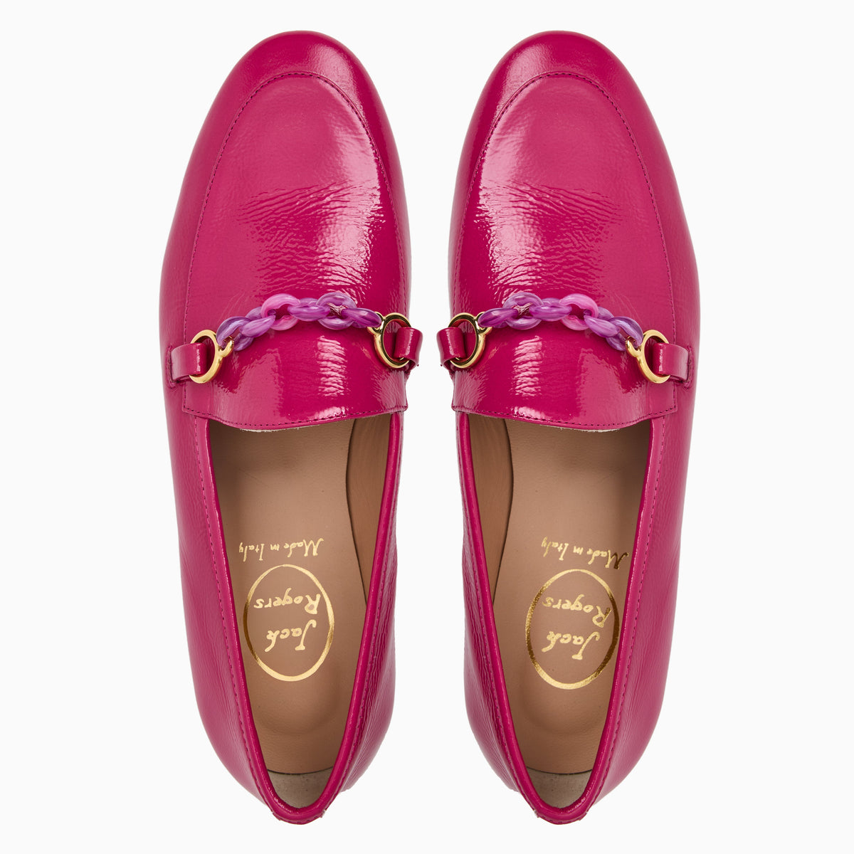 Jack Rogers - Laurito Italian Leather Loafer - Fuchsia - view 4