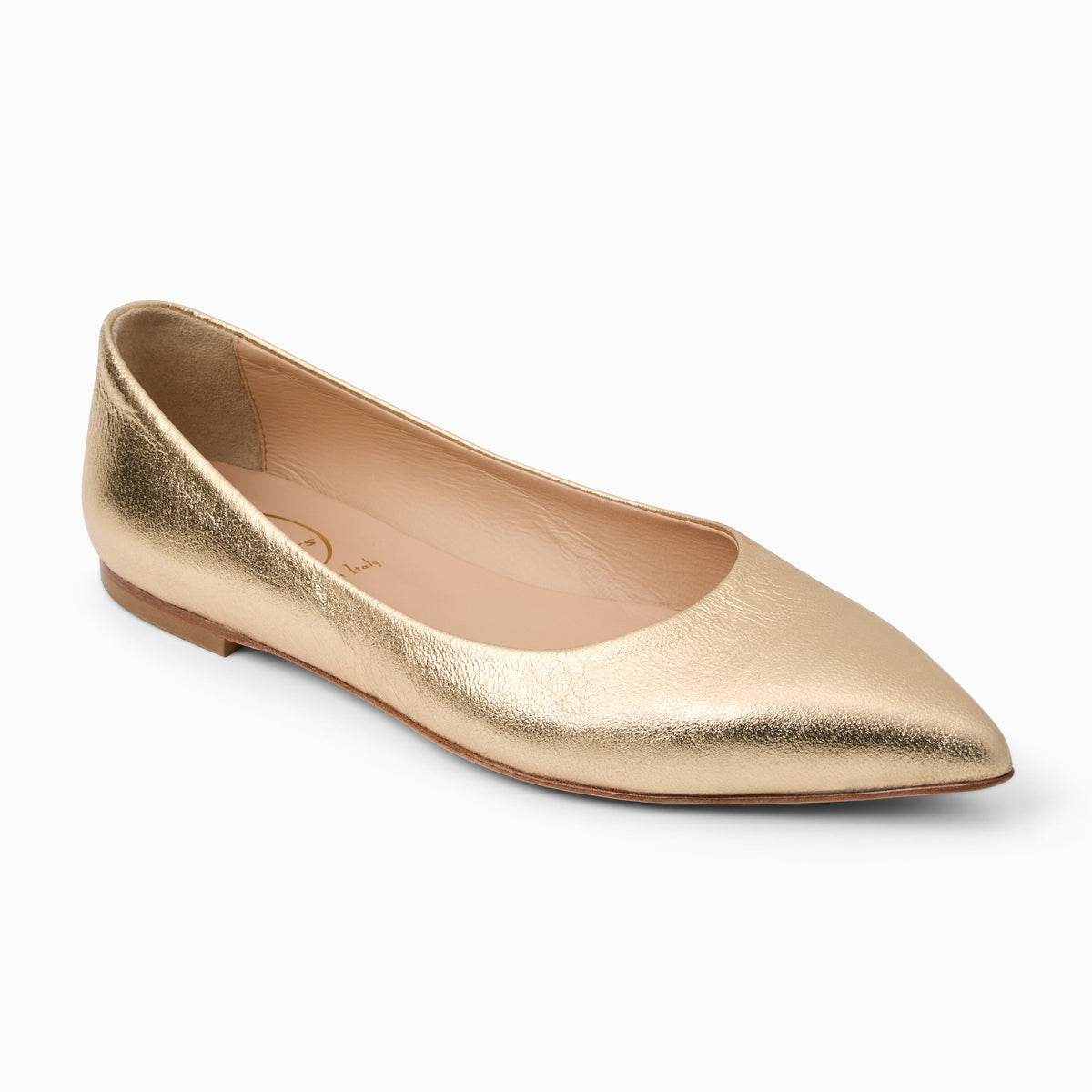 Jack Rogers - Gabrisa Italian Leather Flat - Metallic Platinum - view 1