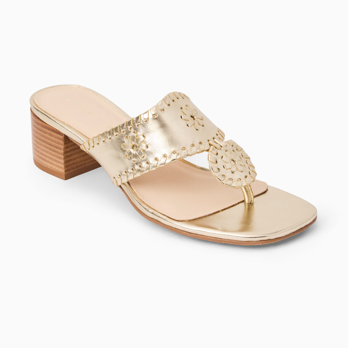 Jack Rogers - Jacks City Heel - Metallic Platinum - view 1