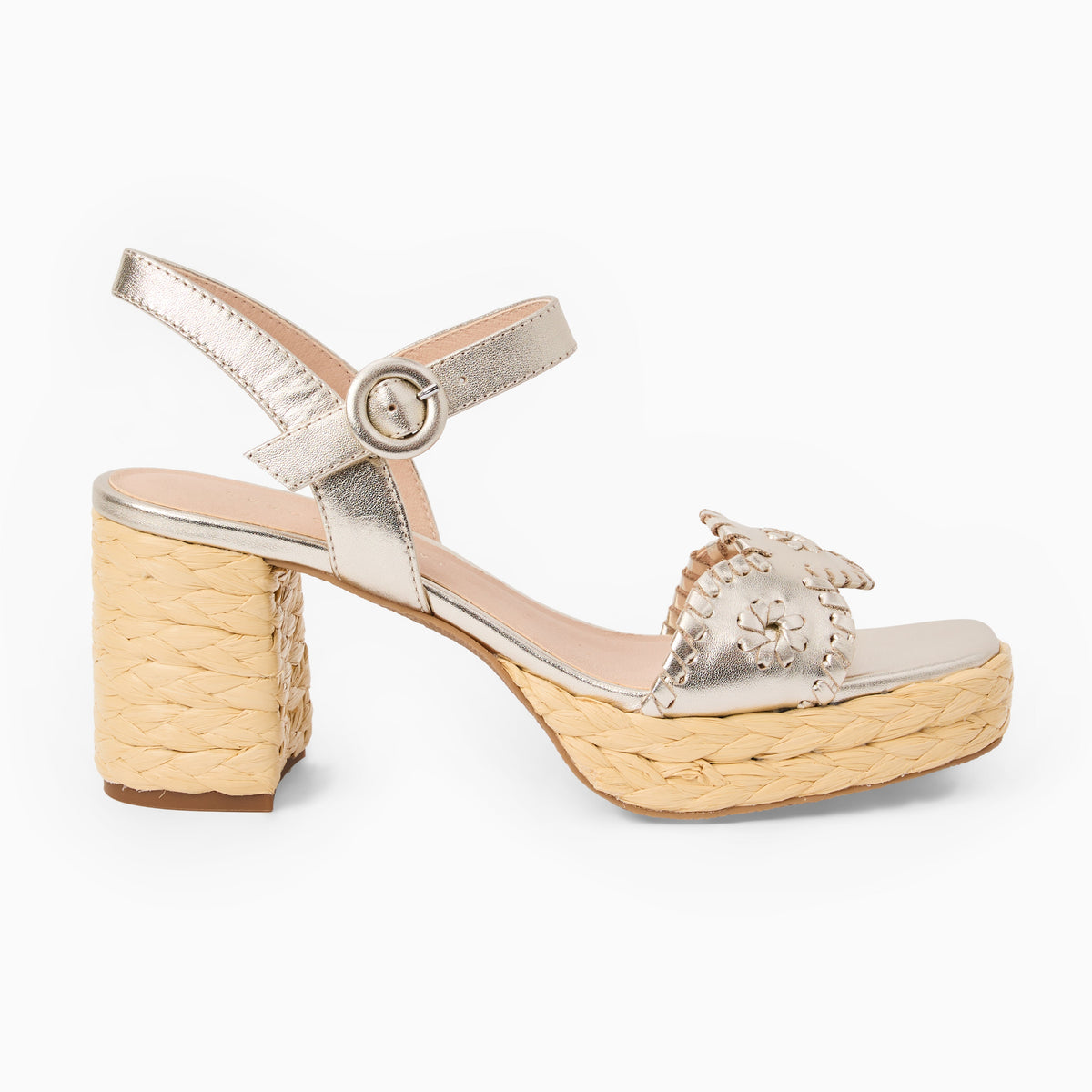 Jack Rogers - Laurin Platform Heel - Metallic Platinum - view 2