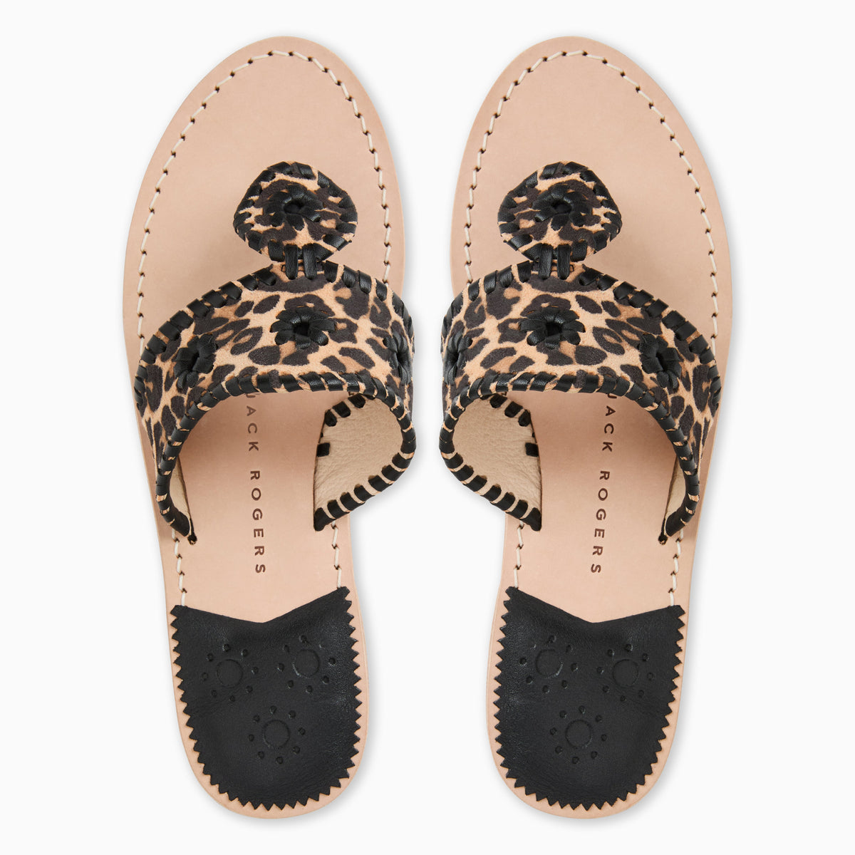Original Jacks Sandal in Suede Leopard, product view 3