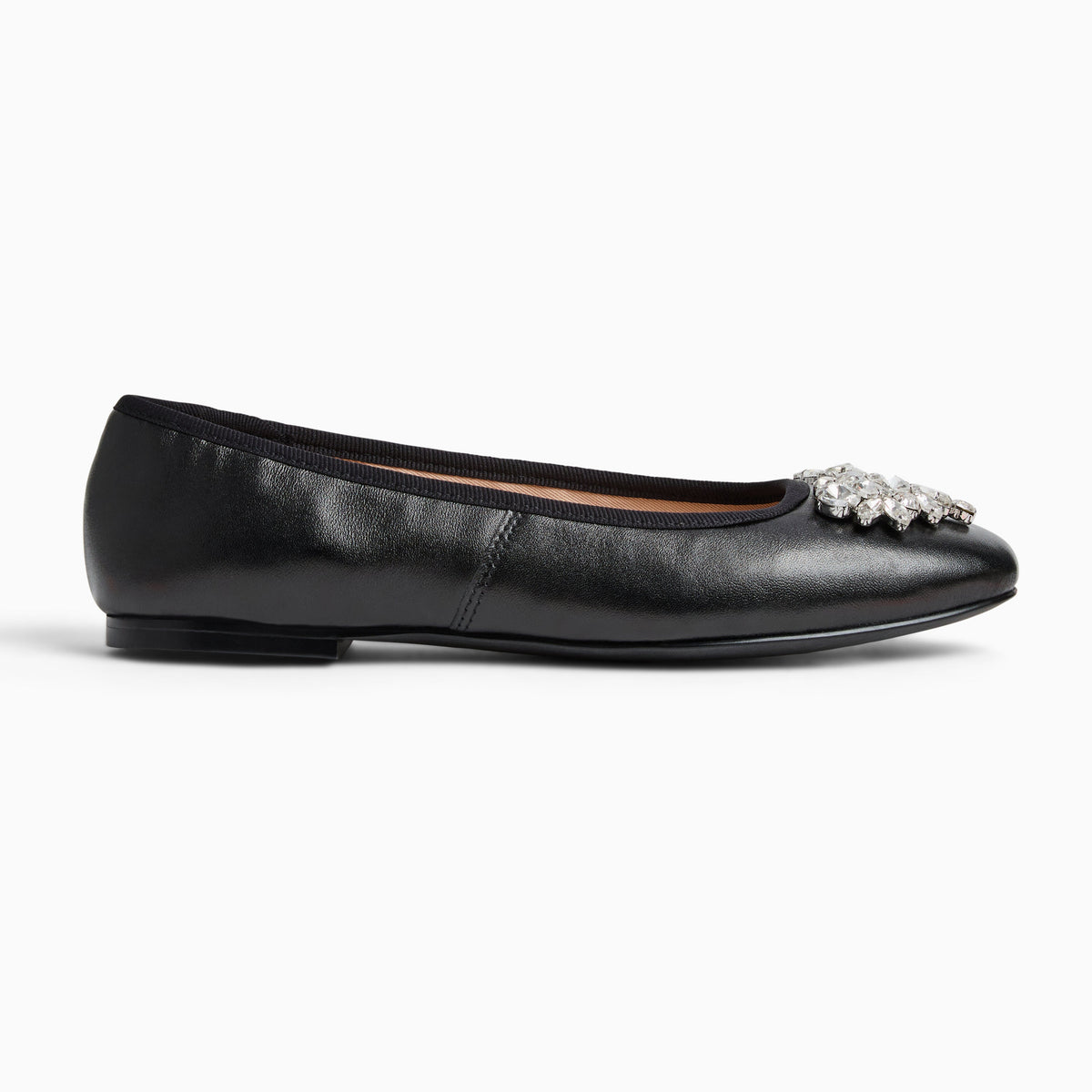 Jack Rogers - Ellina Jeweled Flat - Metallic Black - view 2