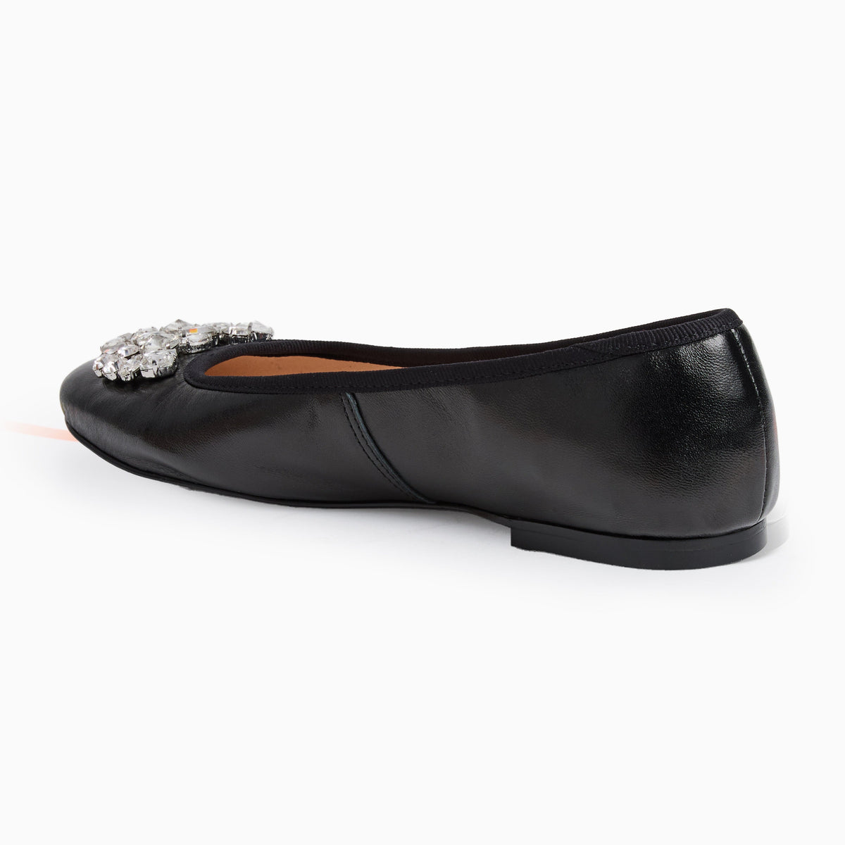 Jack Rogers - Ellina Jeweled Flat - Metallic Black - view 4