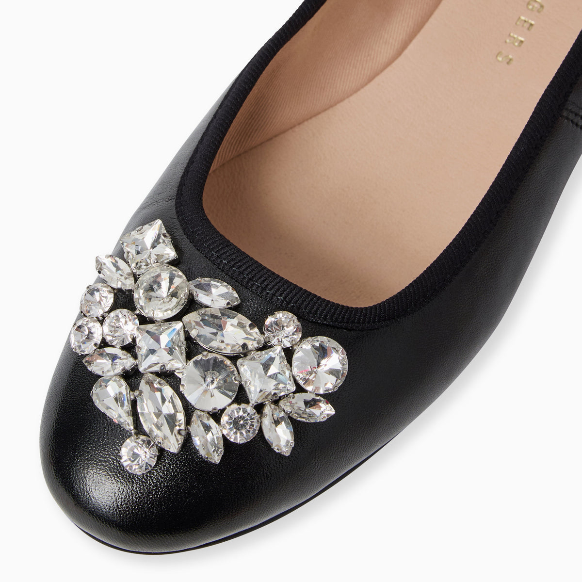 Jack Rogers - Ellina Jeweled Flat - Metallic Black - view 6