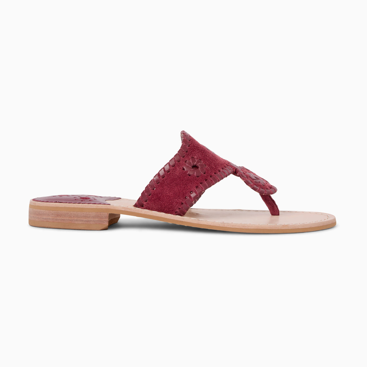 Original Jacks Sandal in Suede Cabernet, product view 2