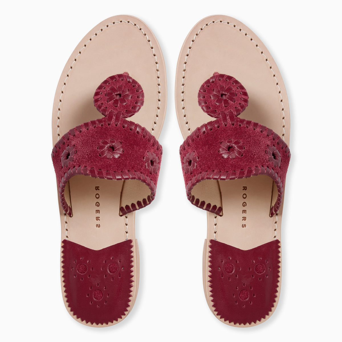 Original Jacks Sandal in Suede Cabernet, product view 3