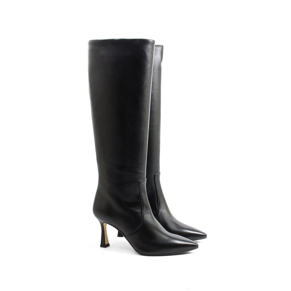 Michele Lopriore Carolina Stiletto Boots, Leather Black, gallery view 2