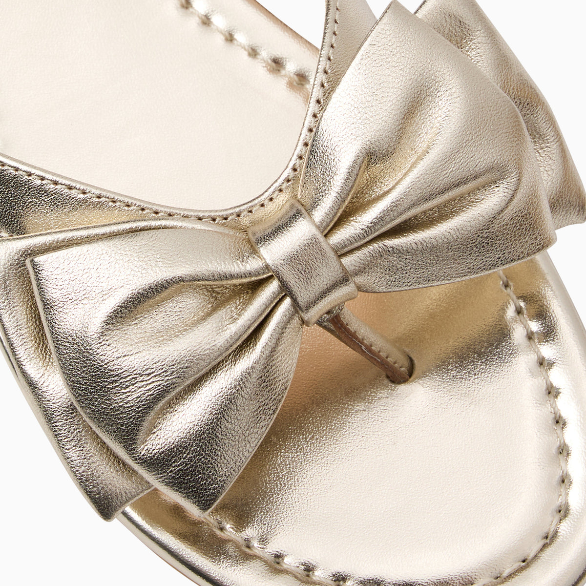 Jack Rogers - Vannah Bow Sandal - Metallic Platinum - view 6