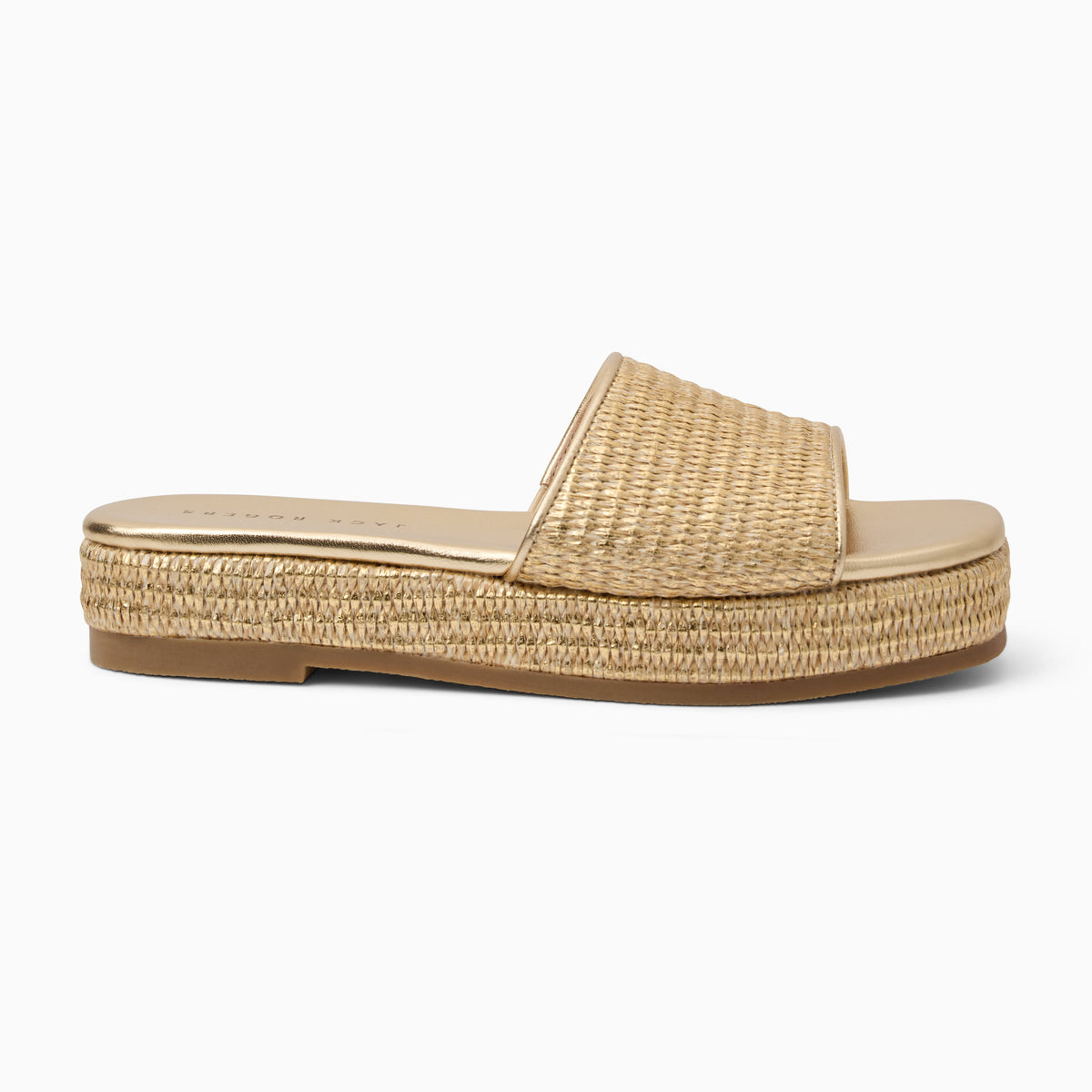 Jack Rogers - Bay Flatform Slide - Metallic Gold - view 2