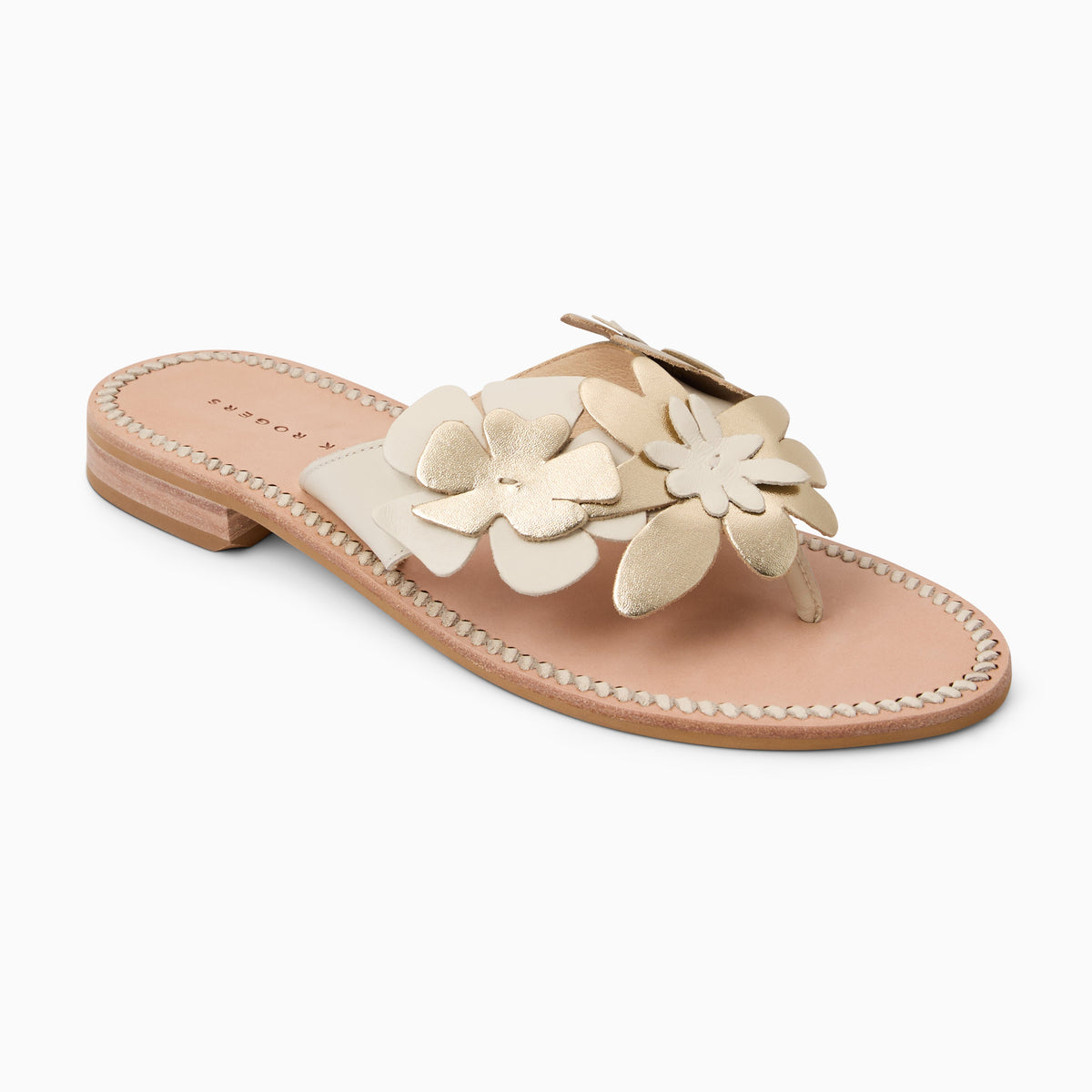 Jack Rogers - Talahi Flower Sandal - IVORY/PLATINUM - view 1