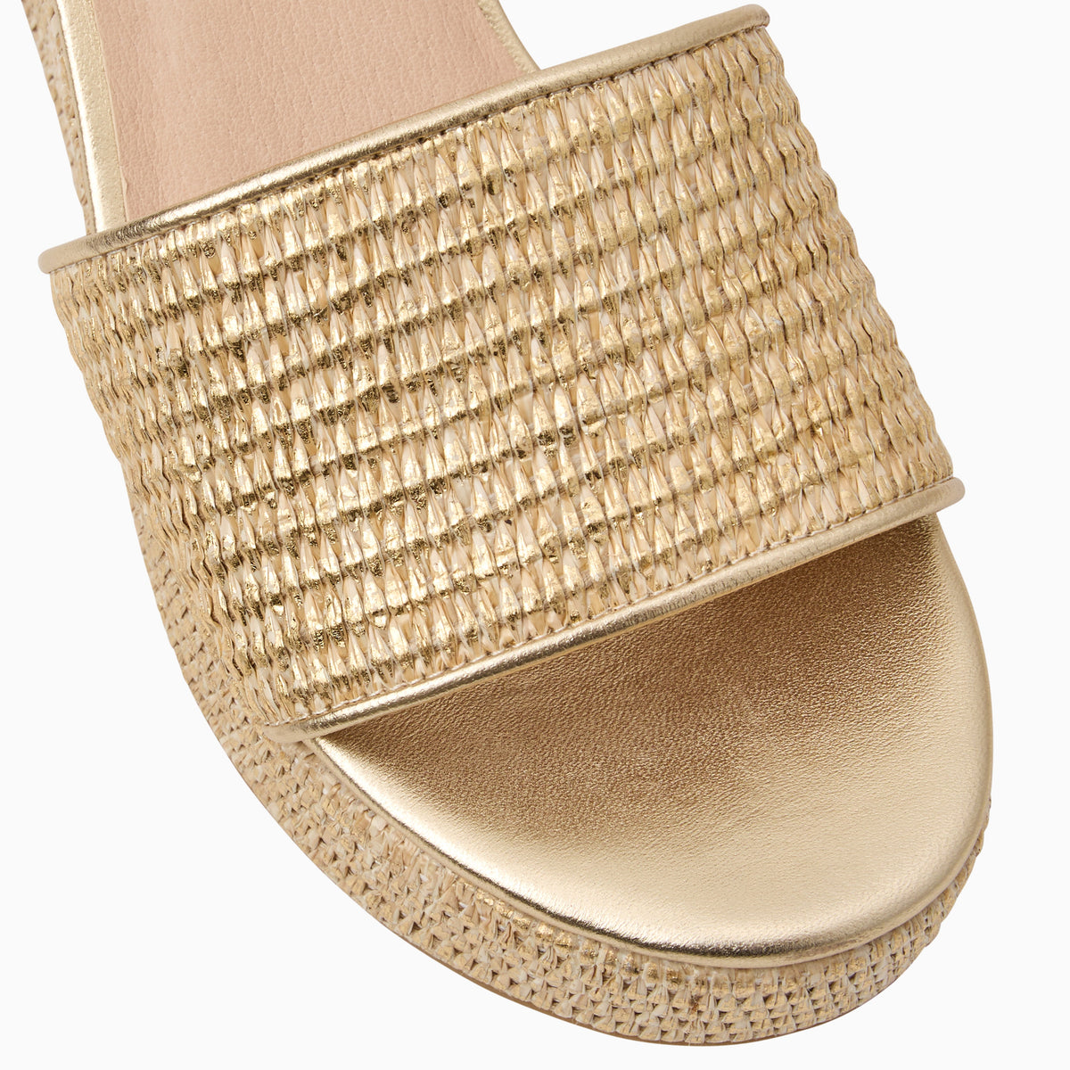 Jack Rogers - Bay Mid Wedge - Metallic Gold - view 6