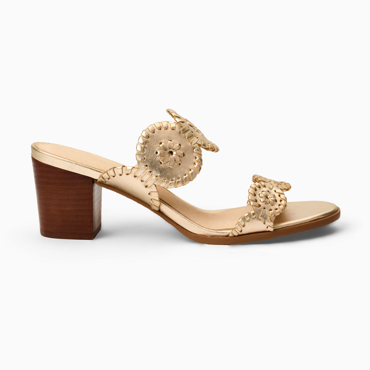 Jack Rogers - Laurin Mid Heel - Metallic Platinum - view 2