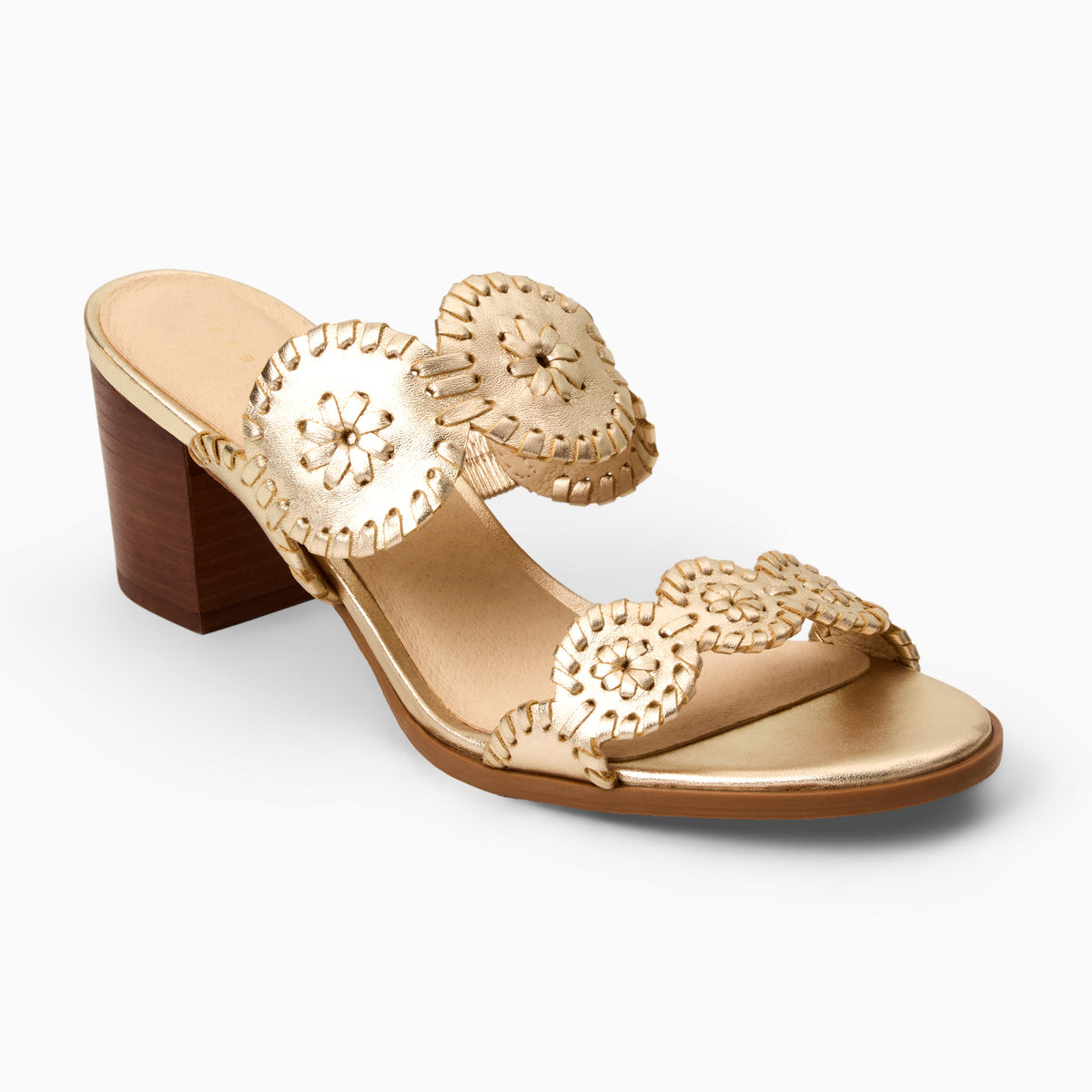 Jack Rogers - Laurin Mid Heel - Metallic Platinum - view 1