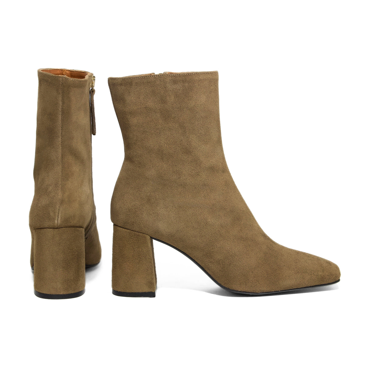 Michele Lopriore Carmen Booties, Suede Tortora, gallery view 2