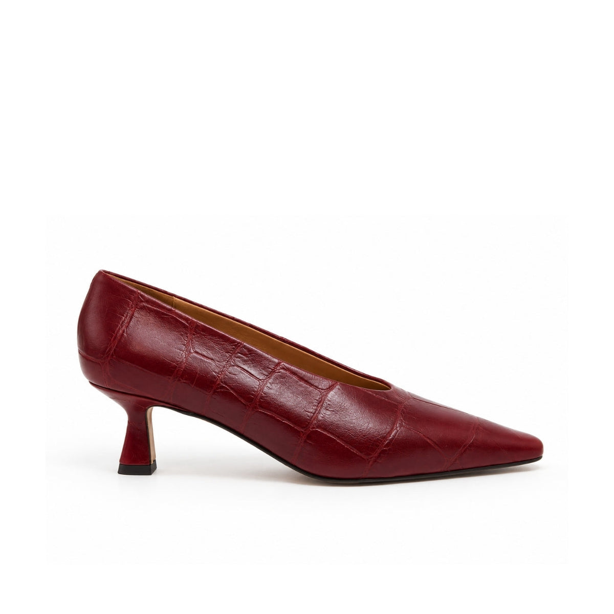 Michele Lopriore Vivienne Limited Edition Pump, Printed Croco Bordeaux, product view