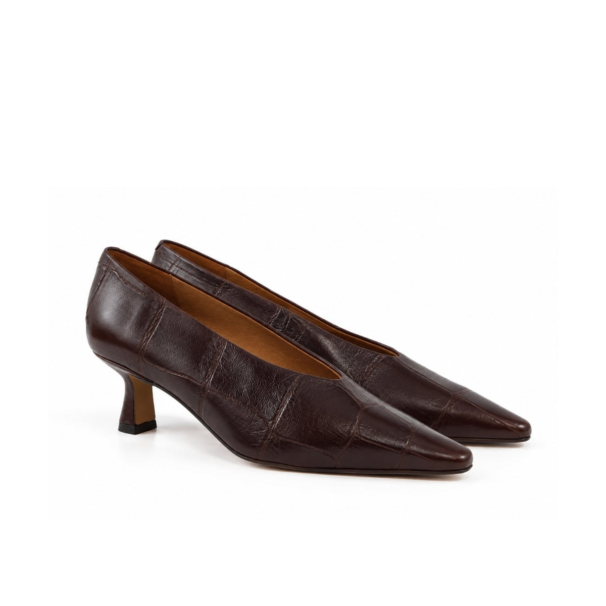 Michele Lopriore Vivienne Limited Edition Pump, Printed Croco Brown, gallery view 2