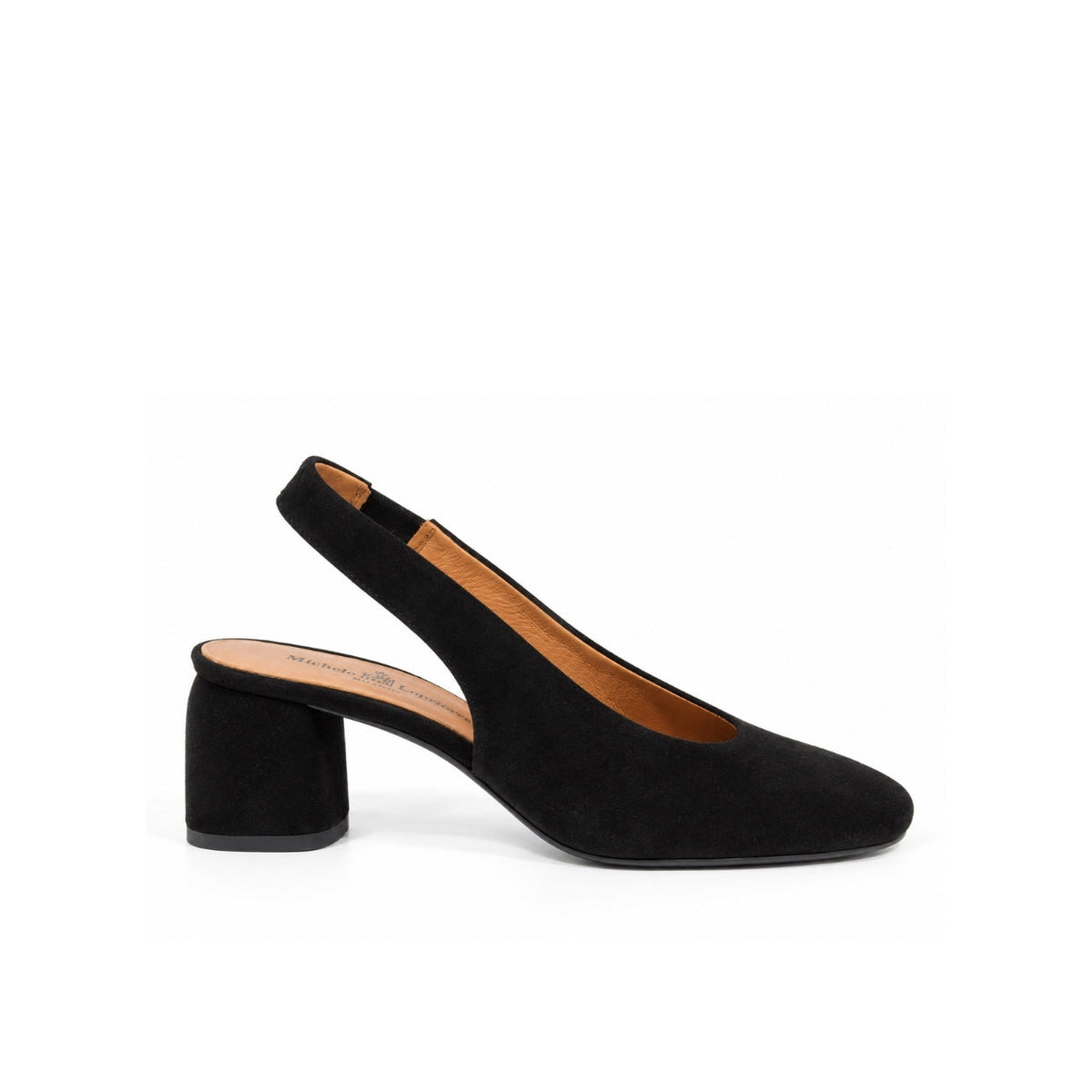 Michele Lopriore Angela Sling-Back Pump, Suede Black, product view