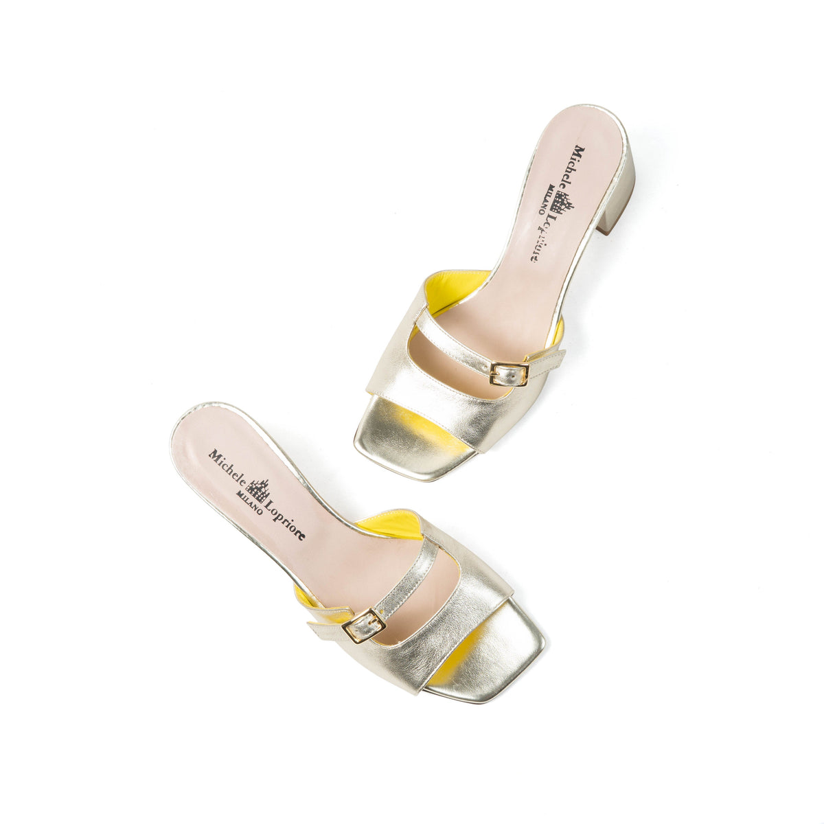 Michele Lopriore Matilda Sandals, Laminated Platino, gallery view 4