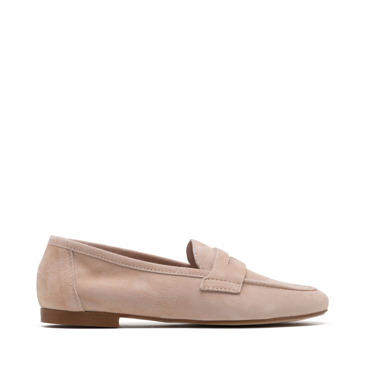 Michele Lopriore Paola Moccasin, camel suede, product view