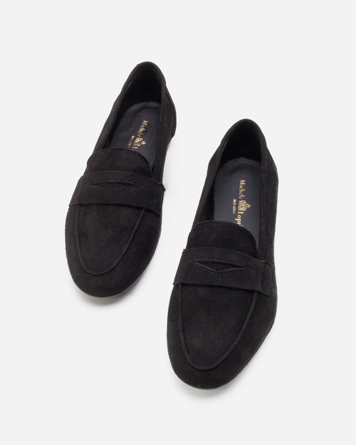 Michele Lopriore Paola Moccasin, suede black, gallery view 3