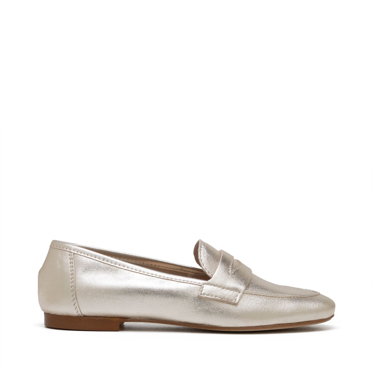 Michele Lopriore Paola Moccasin, laminated gold, product view