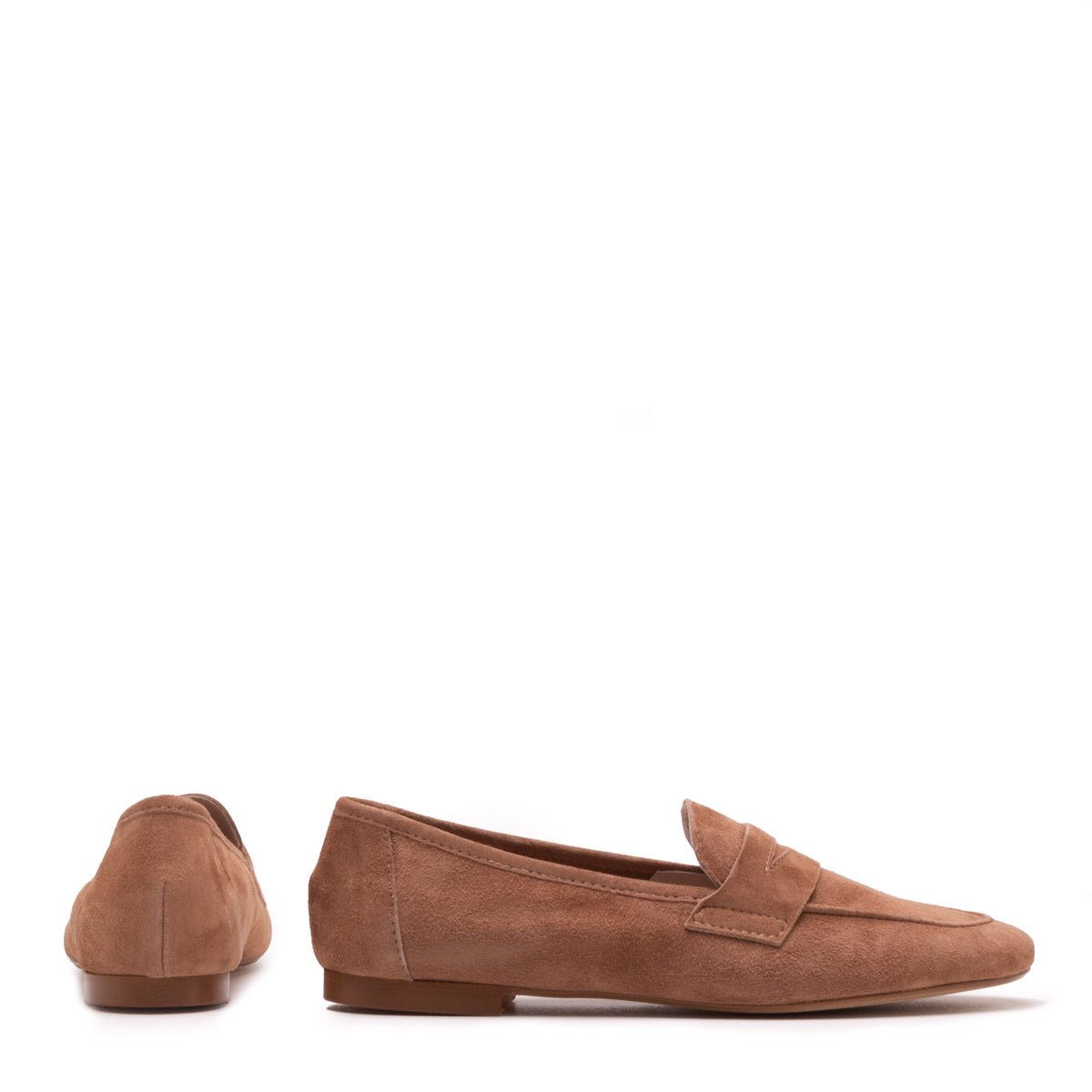 Michele Lopriore Paola Moccasin, suede tan, gallery view 2