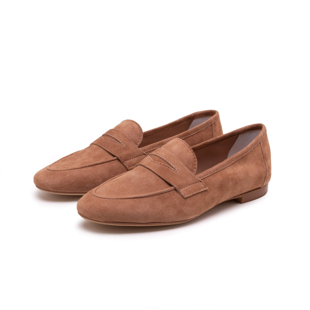 Michele Lopriore Paola Moccasin, suede tan, gallery view 3