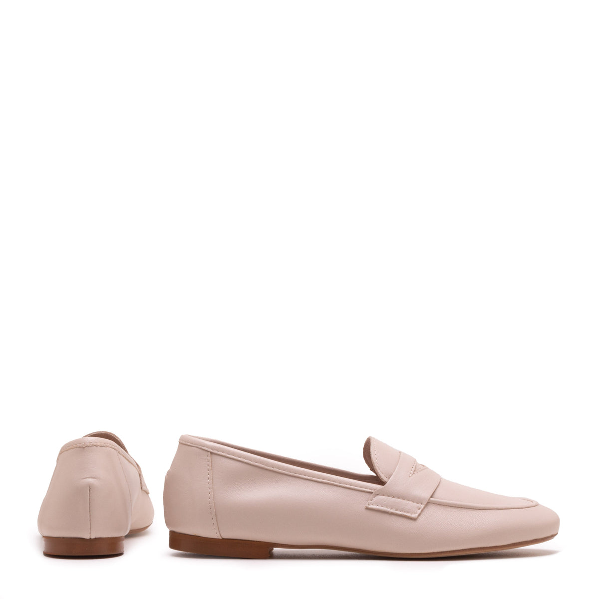 Michele Lopriore Paola Moccasin, leather cream, gallery view 2
