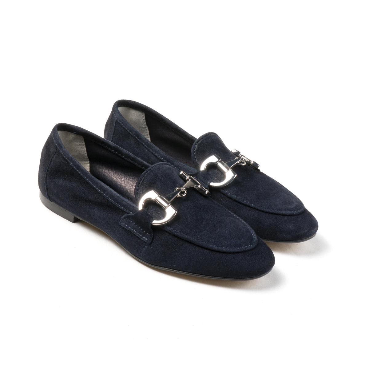 Michele Lopriore Marzia Loafer, suede blue, gallery view 3
