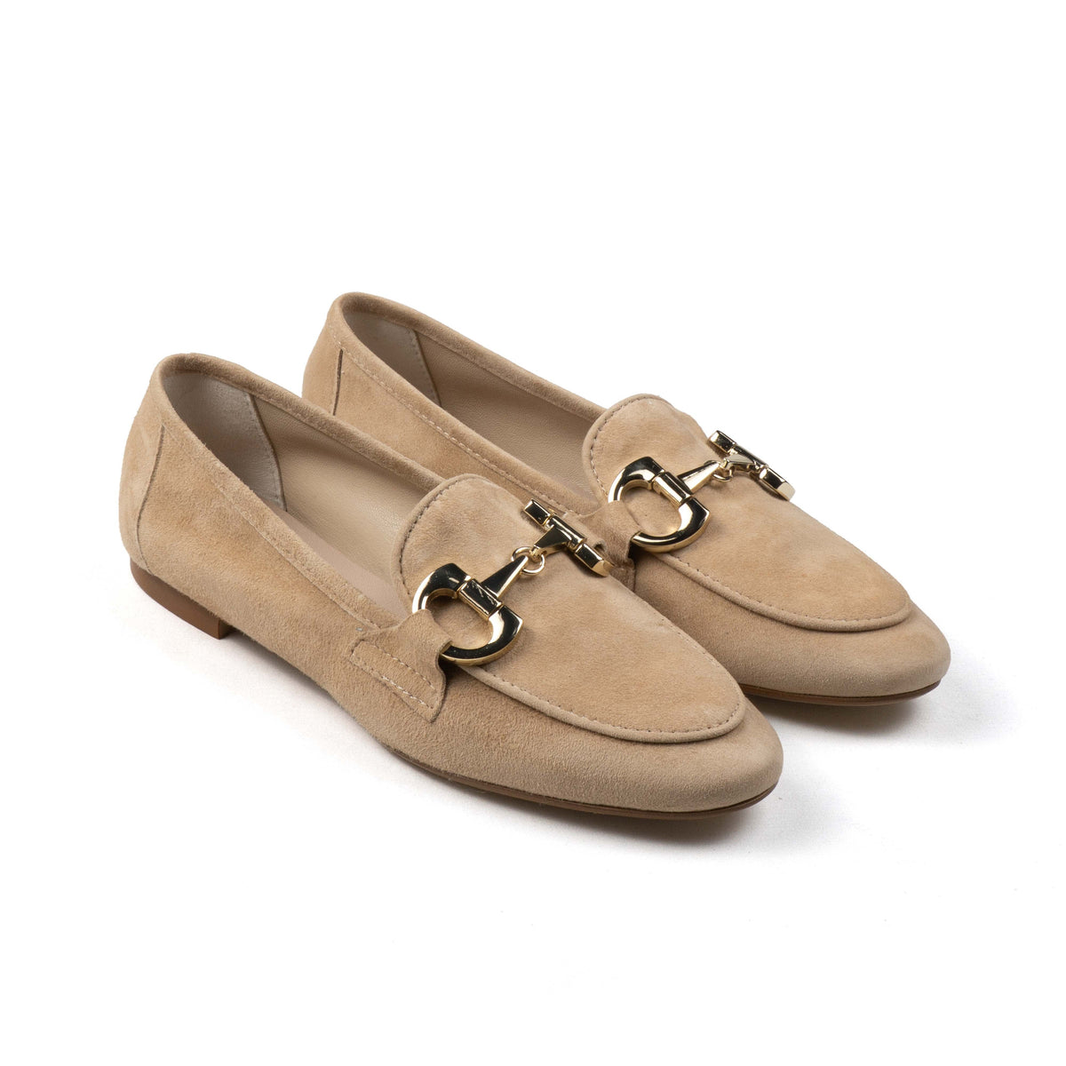 Michele Lopriore Marzia Loafer, beige suede, gallery view 3