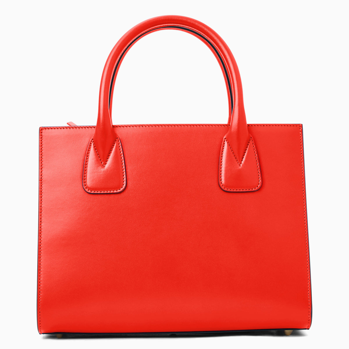 Angelini Italian Leather Handbag in Coral, product view 4