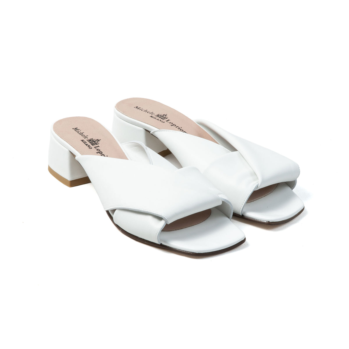 Michele Lopriore Magenta Sandals, Nappa Bianco, gallery view 3