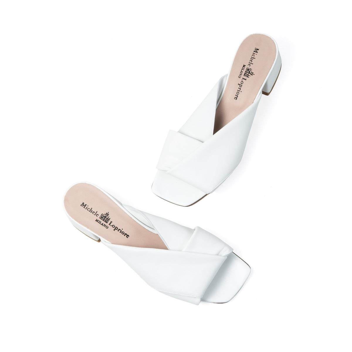 Michele Lopriore Magenta Sandals, Nappa Bianco, gallery view 4