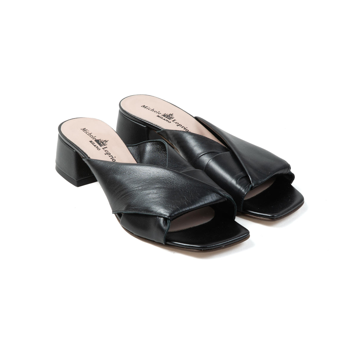 Michele Lopriore Magenta Sandals, Nappa Nero, gallery view 3