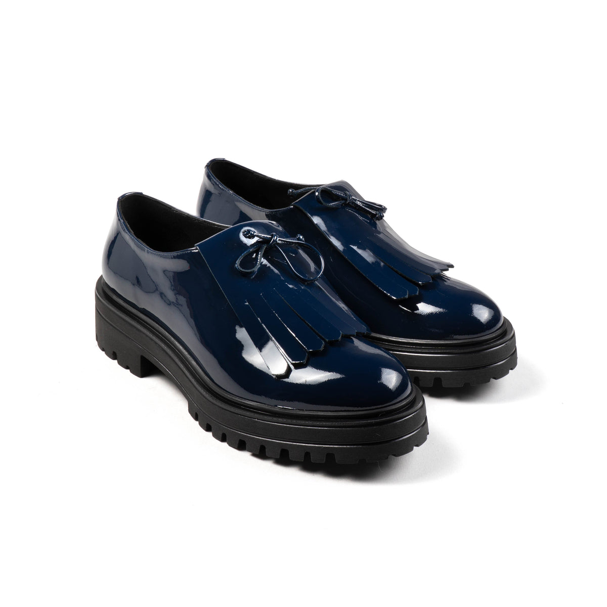 Michele Lopriore Beatrice Loafer, blue patent leather, gallery view 3