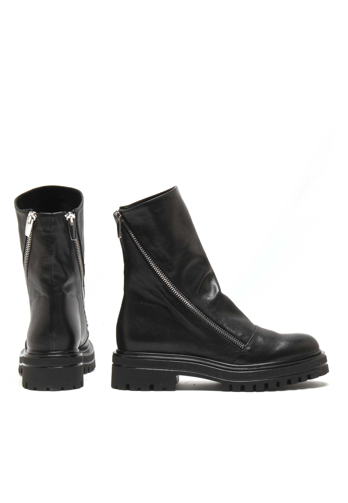 Michele Lopriore Arizona Combat Boots, Leather Black, gallery view 2
