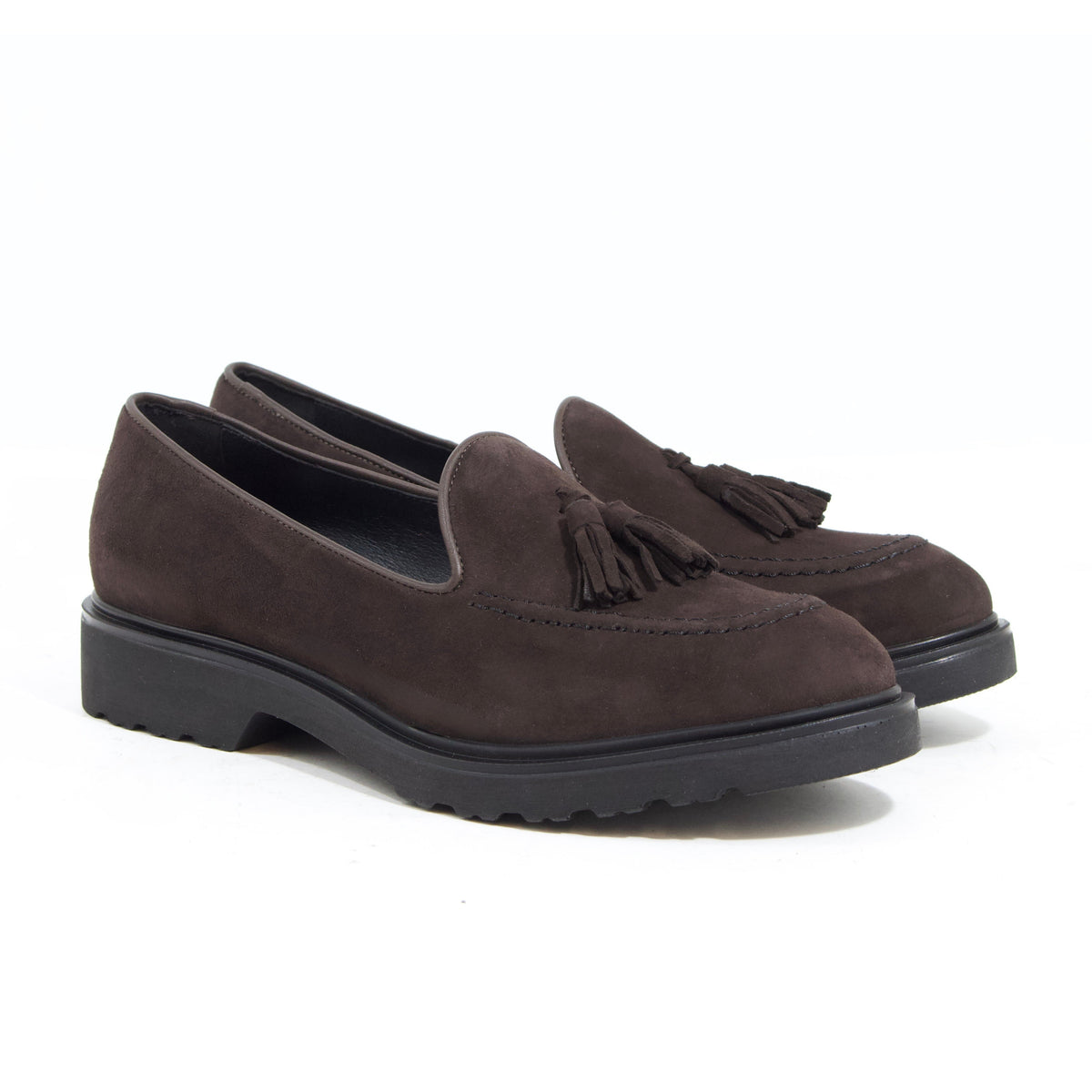 Michele Lopriore Belfiore Loafers, Suede Brown, gallery view 2
