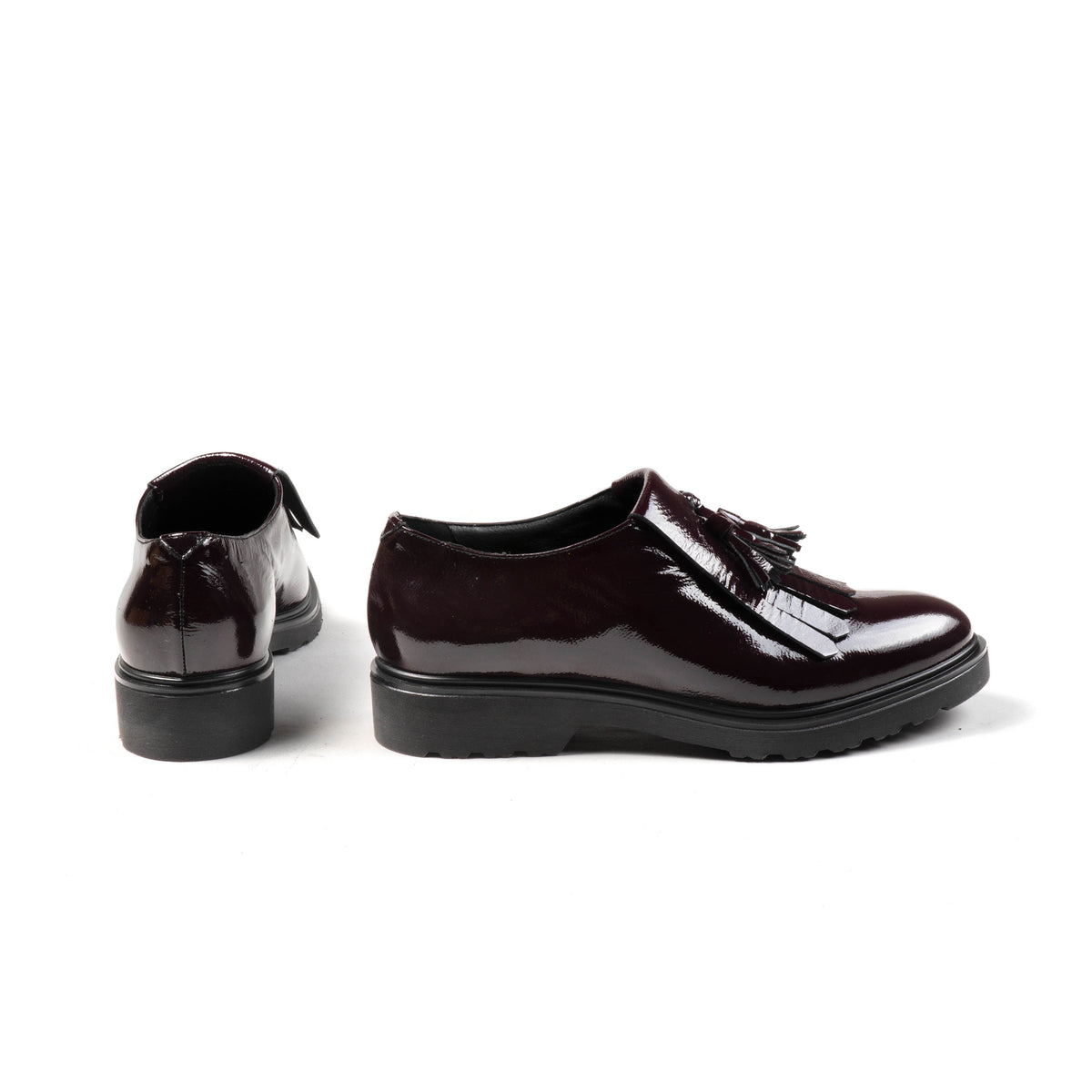 Michele Lopriore Beatrice Loafer, bordeaux patent leather, gallery view 2