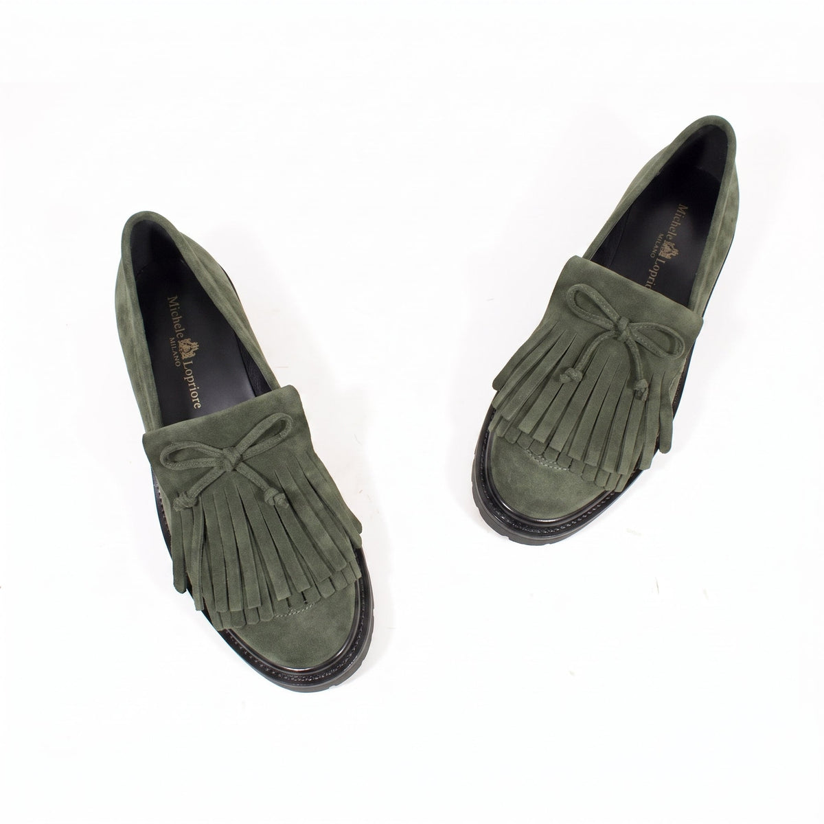 Michele Lopriore Georgetown Loafer, Camoscio Foresta, gallery view 3