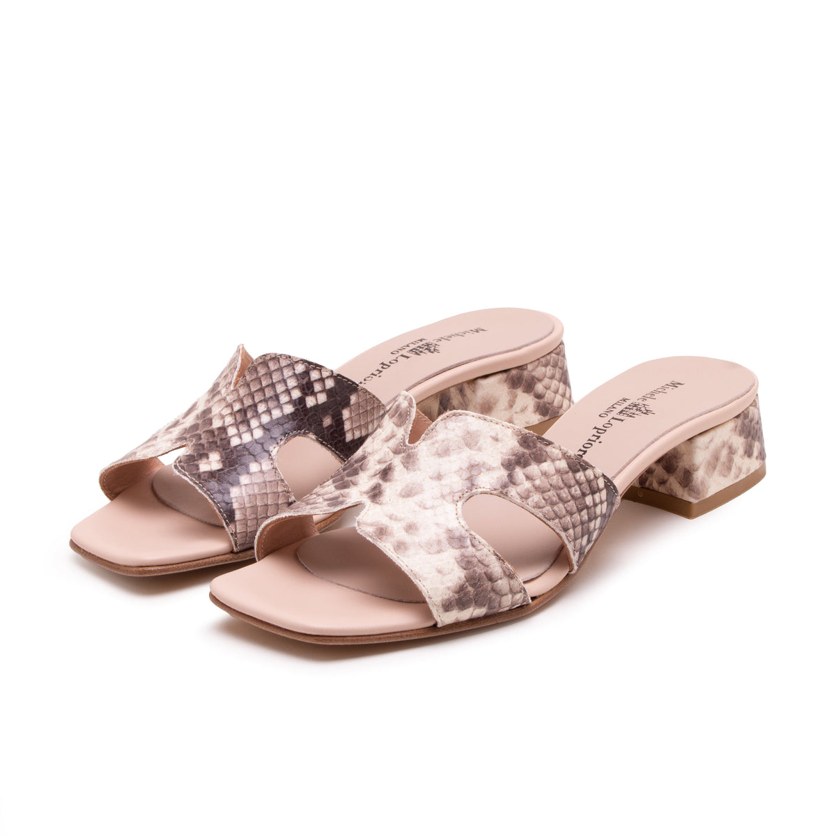 Michele Lopriore Palau Sandals, Printed Leather, gallery view 3