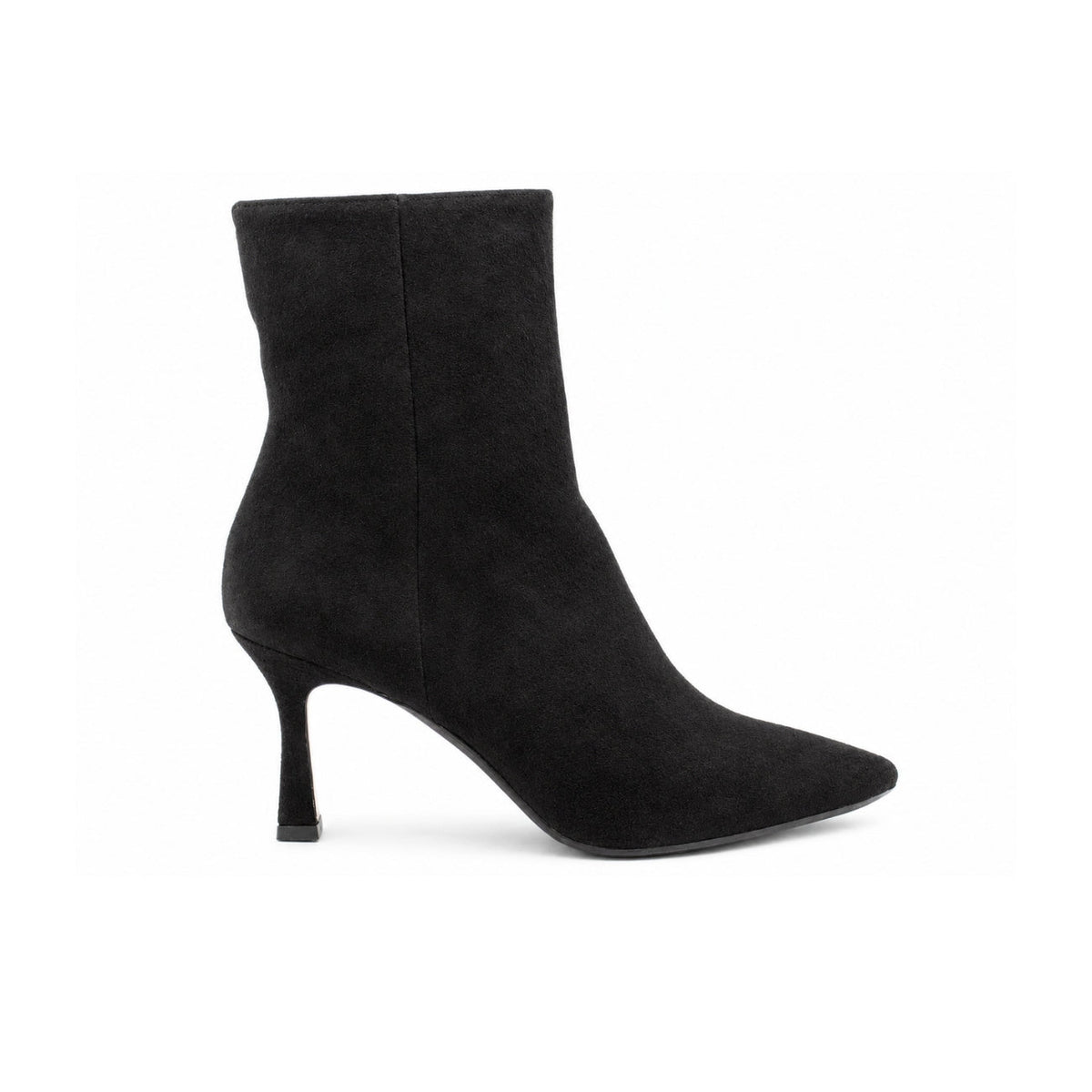 Michele Lopriore Carolina Stiletto Booties, Suede Black, product view