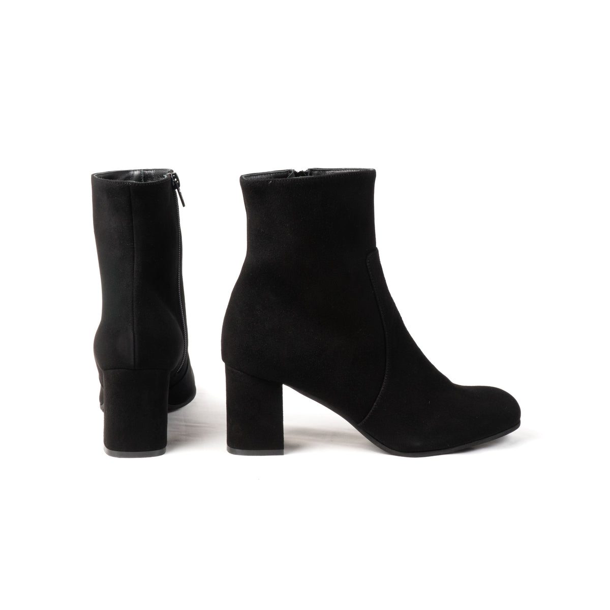 Michele Lopriore Carmen Ankle Boots, Suede Black, gallery view 2