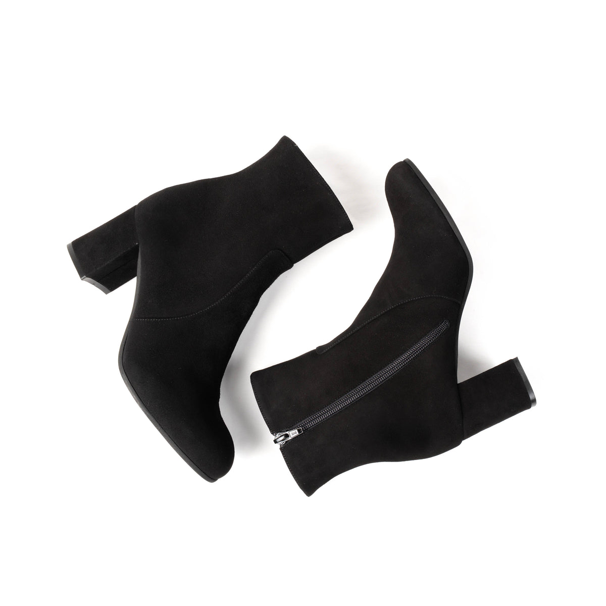 Michele Lopriore Carmen Ankle Boots, Suede Black, gallery view 4