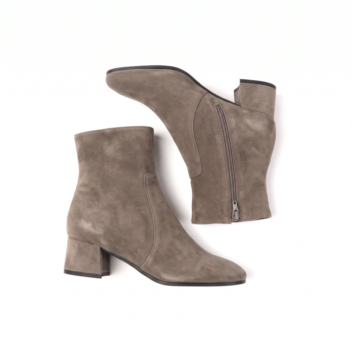 Michele Lopriore Veronique Ankle Boots, Suede Fango, gallery view 4