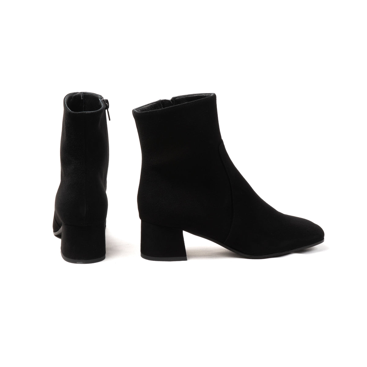Michele Lopriore Veronique Ankle Boots, Suede Black, gallery view 2