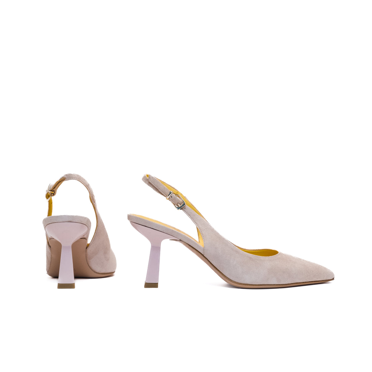 Michele Lopriore Lindsay Sling-Back, Suede Nude, gallery view 2
