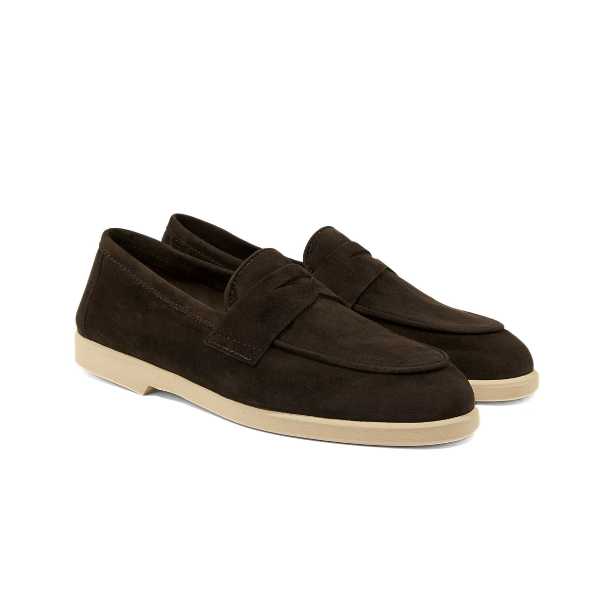 Michele Lopriore Asti Loafers, Suede Brown, gallery view 2