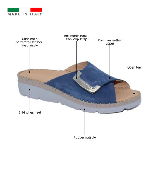 La Plume - Agua Women’s Leather Comfort Slippers