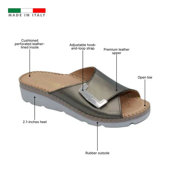 La Plume - Agua Women’s Leather Comfort Slippers