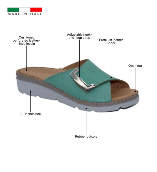 La Plume - Agua Women’s Leather Comfort Slippers
